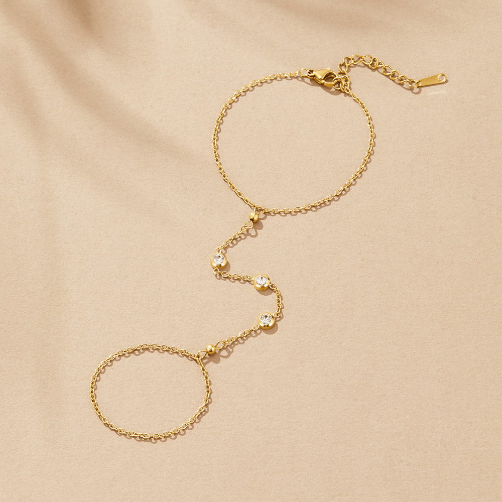 Crystal Trio Hand Chain