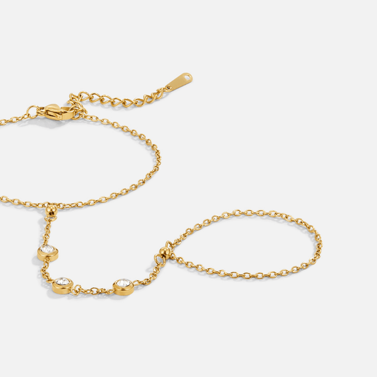 Crystal Trio Hand Chain