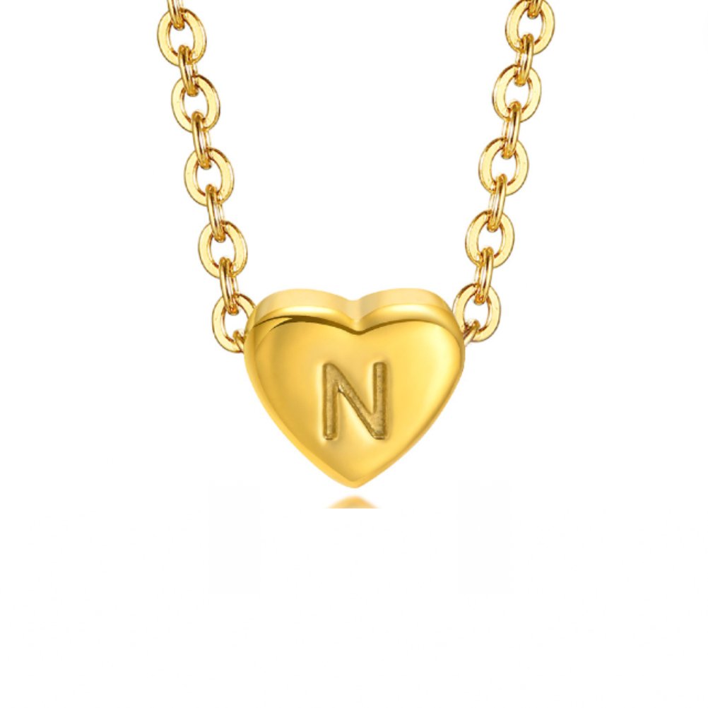 Heart Initial Bracelet