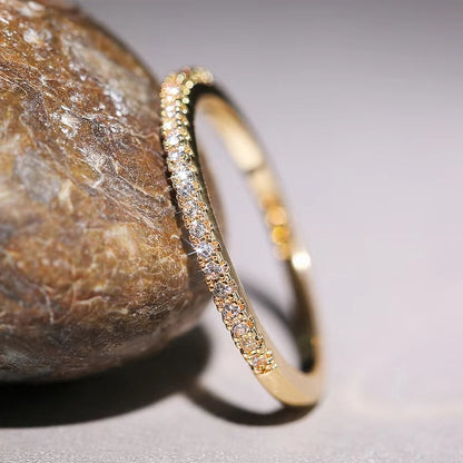 Crystal Pavé Band Ring