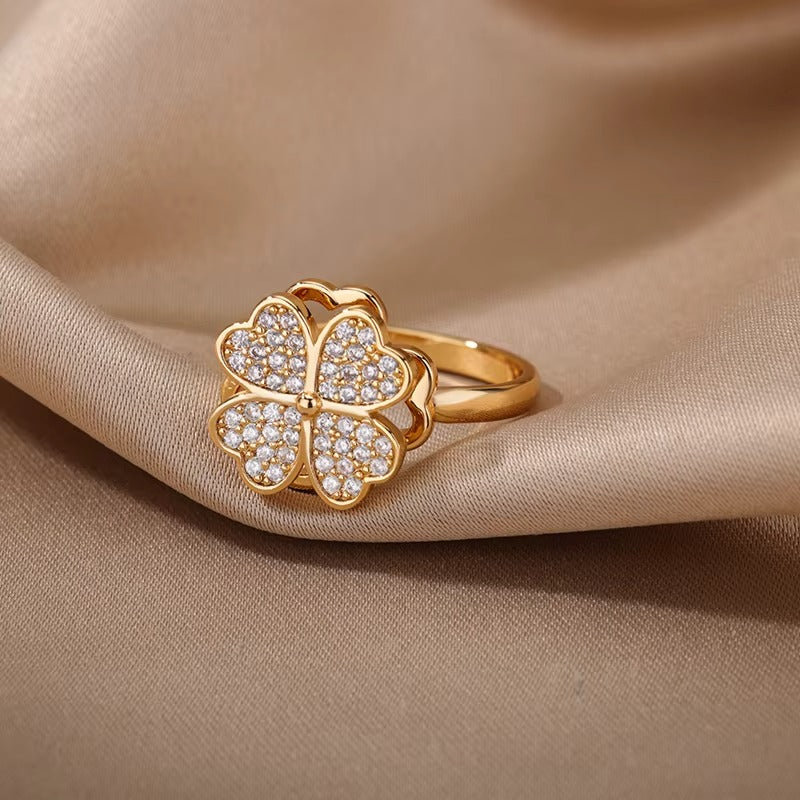 Crystal Flower Ring