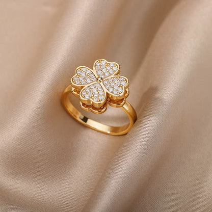 Crystal Flower Ring