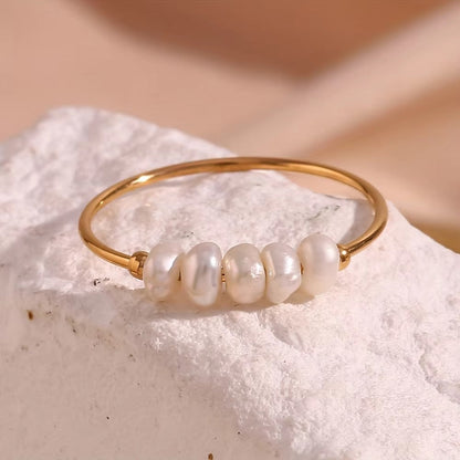 Pearl Row Ring