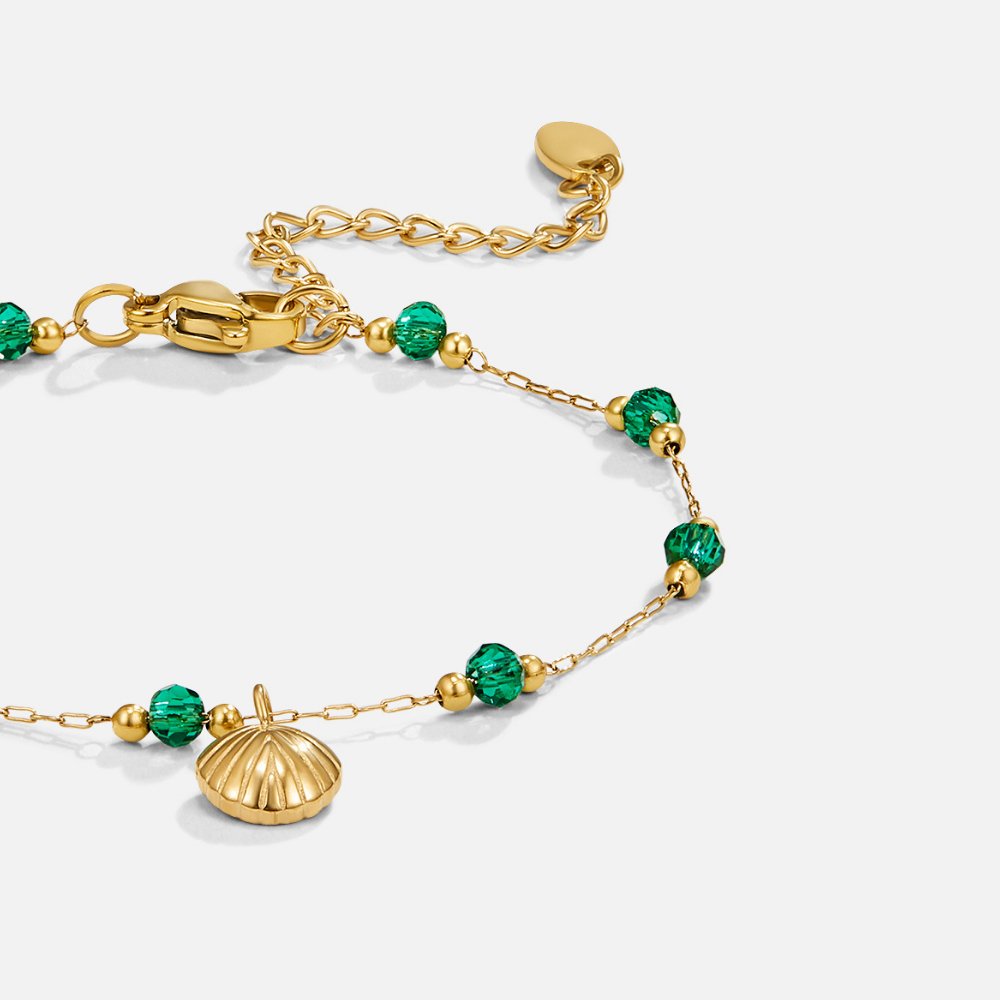 Emerald Shell Bracelet
