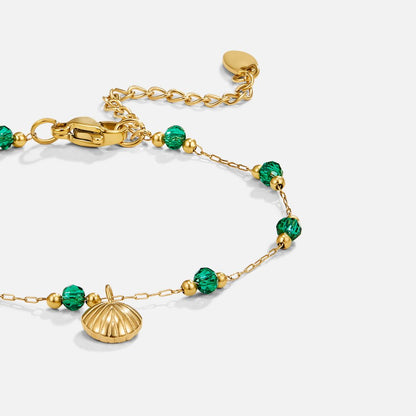 Emerald Shell Bracelet