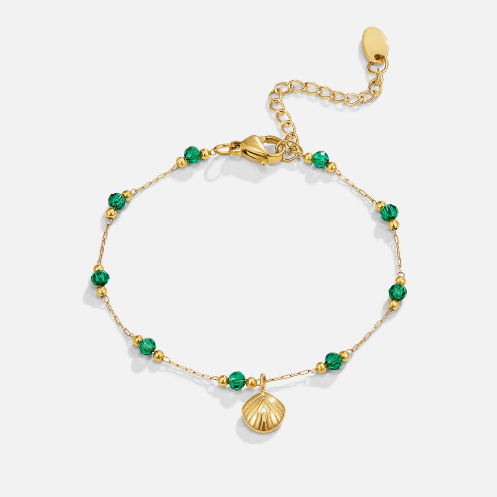 Emerald Shell Bracelet