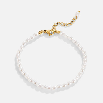 Kettingarmband met parelsnoer