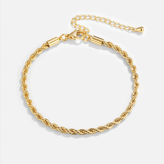 Gedrehtes 18K Goldarmband