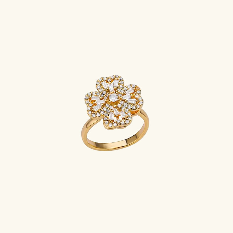 Crystal Flower Ring