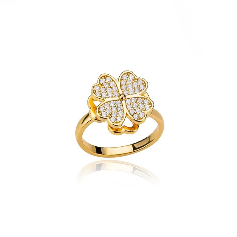 Crystal Flower Ring