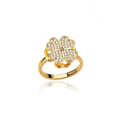Crystal Flower Ring